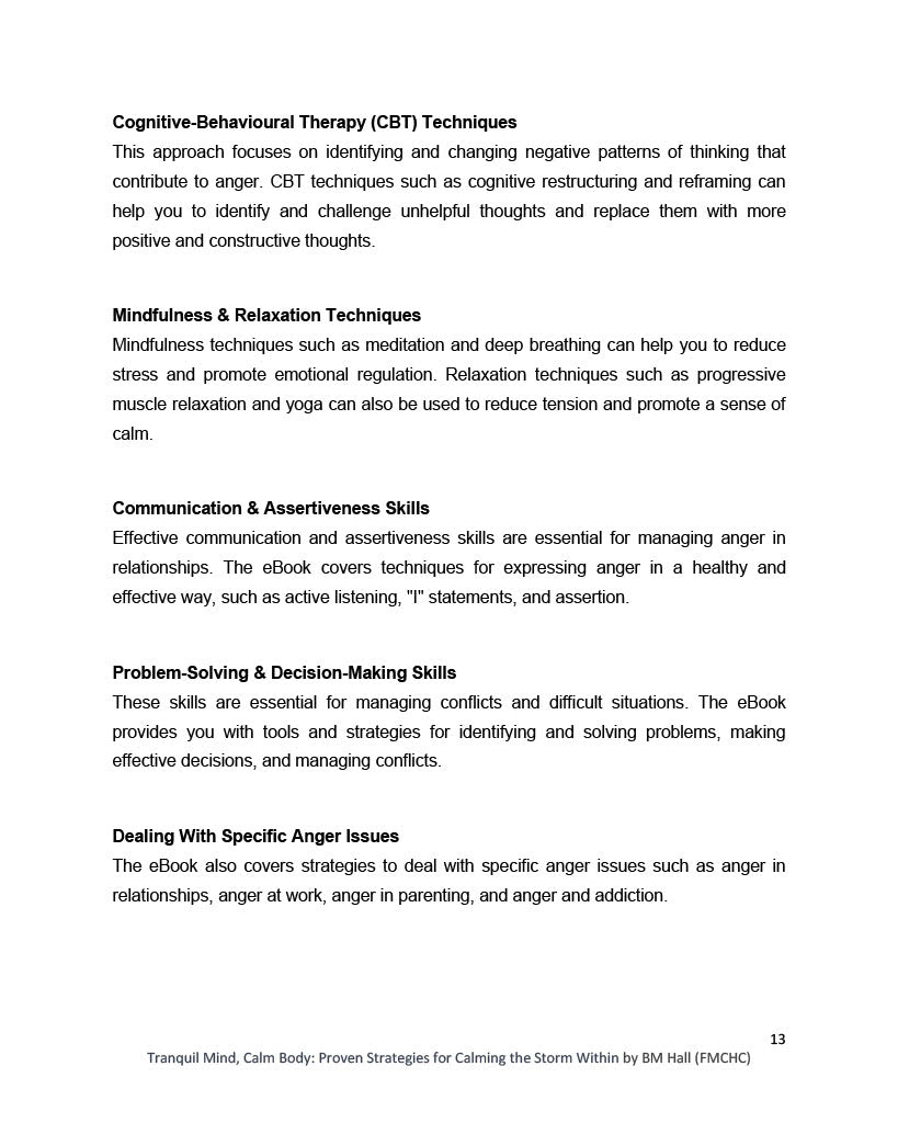 eBook: Tranquil Mind, Calm Body
