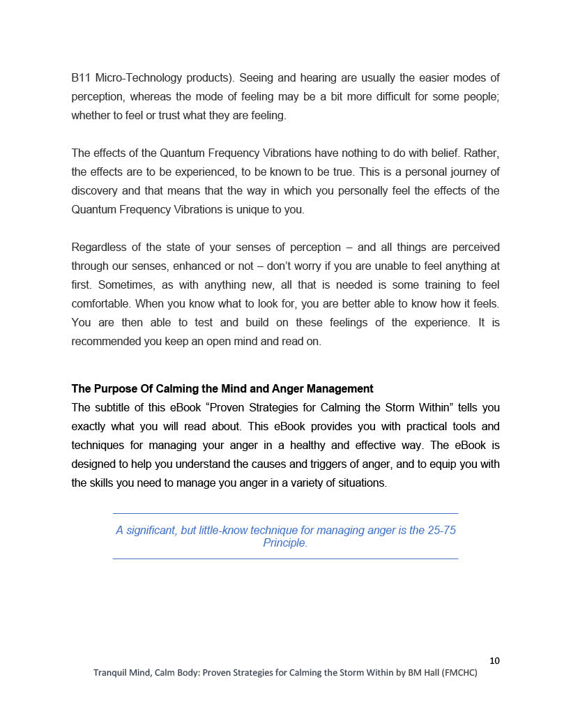 eBook: Tranquil Mind, Calm Body